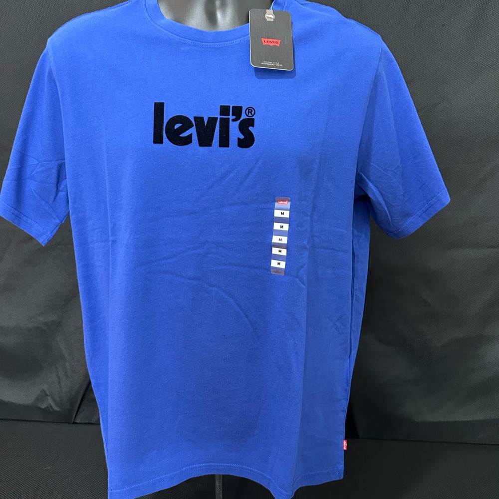 Levi's Blue Short Sleeve Tee Classic Crew Neck